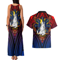 Filipinos Lapu-lapu Hero Couples Matching Tank Maxi Dress and Hawaiian Shirt Philippines Flag and Sun DT02 - Polynesian Pride