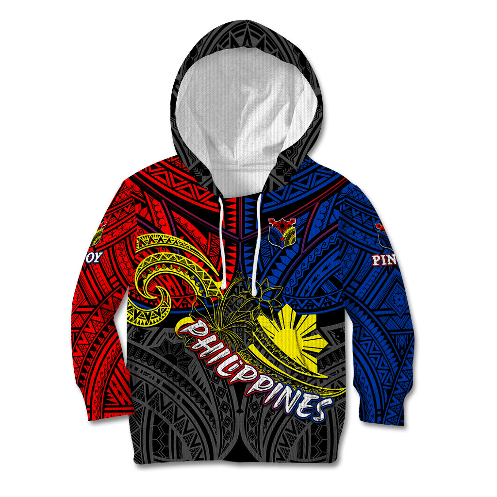 Philippines Half Sleeve Tattoo Kid Hoodie Pinoy Filipinos Sun DT02 Hoodie Art - Polynesian Pride