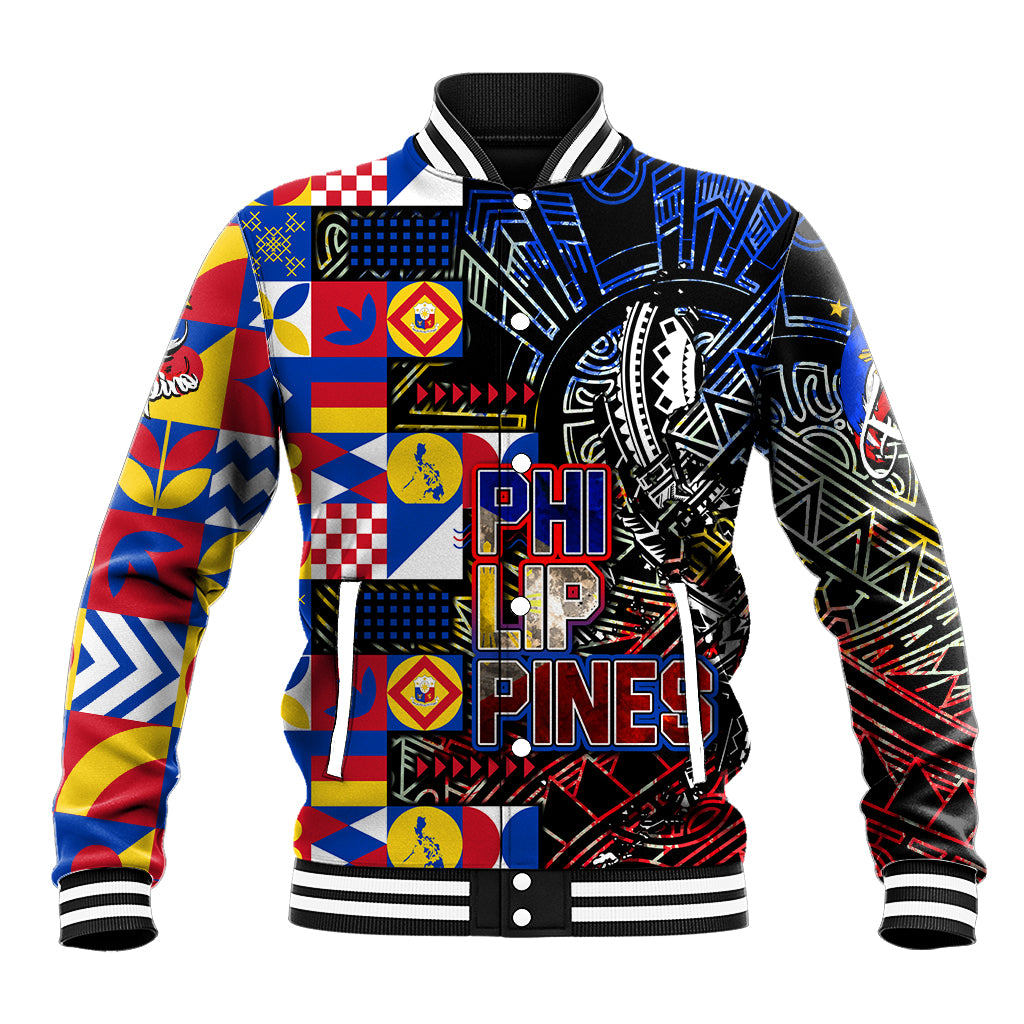 Pinoy Philippines Baseball Jacket Filipino Tattoo Art Style DT02 Unisex Art - Polynesian Pride