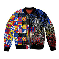 Pinoy Philippines Bomber Jacket Filipino Tattoo Art Style DT02 Unisex Art - Polynesian Pride