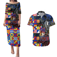 Pinoy Philippines Couples Matching Puletasi Dress and Hawaiian Shirt Filipino Tattoo Art Style DT02 Art - Polynesian Pride