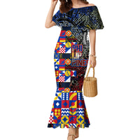 Pinoy Philippines Family Matching Mermaid Dress and Hawaiian Shirt Filipino Tattoo Art Style DT02 Mom's Dress Art - Polynesian Pride