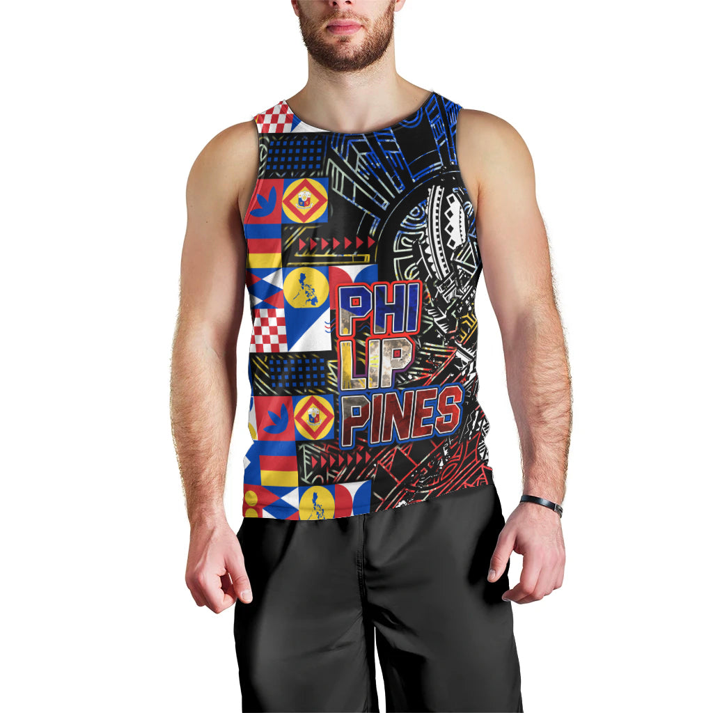 Pinoy Philippines Men Tank Top Filipino Tattoo Art Style DT02 - Polynesian Pride