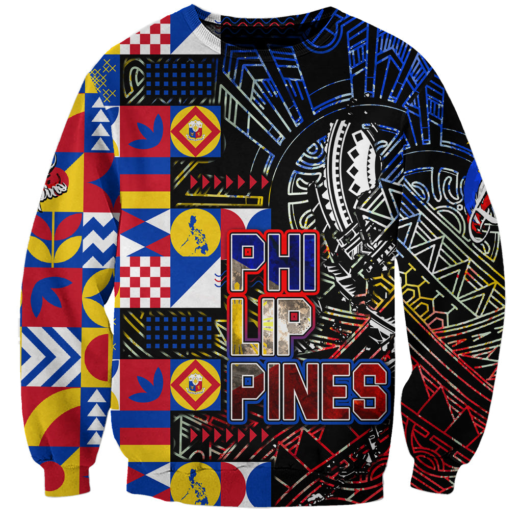 Pinoy Philippines Sweatshirt Filipino Tattoo Art Style DT02 Unisex Art - Polynesian Pride