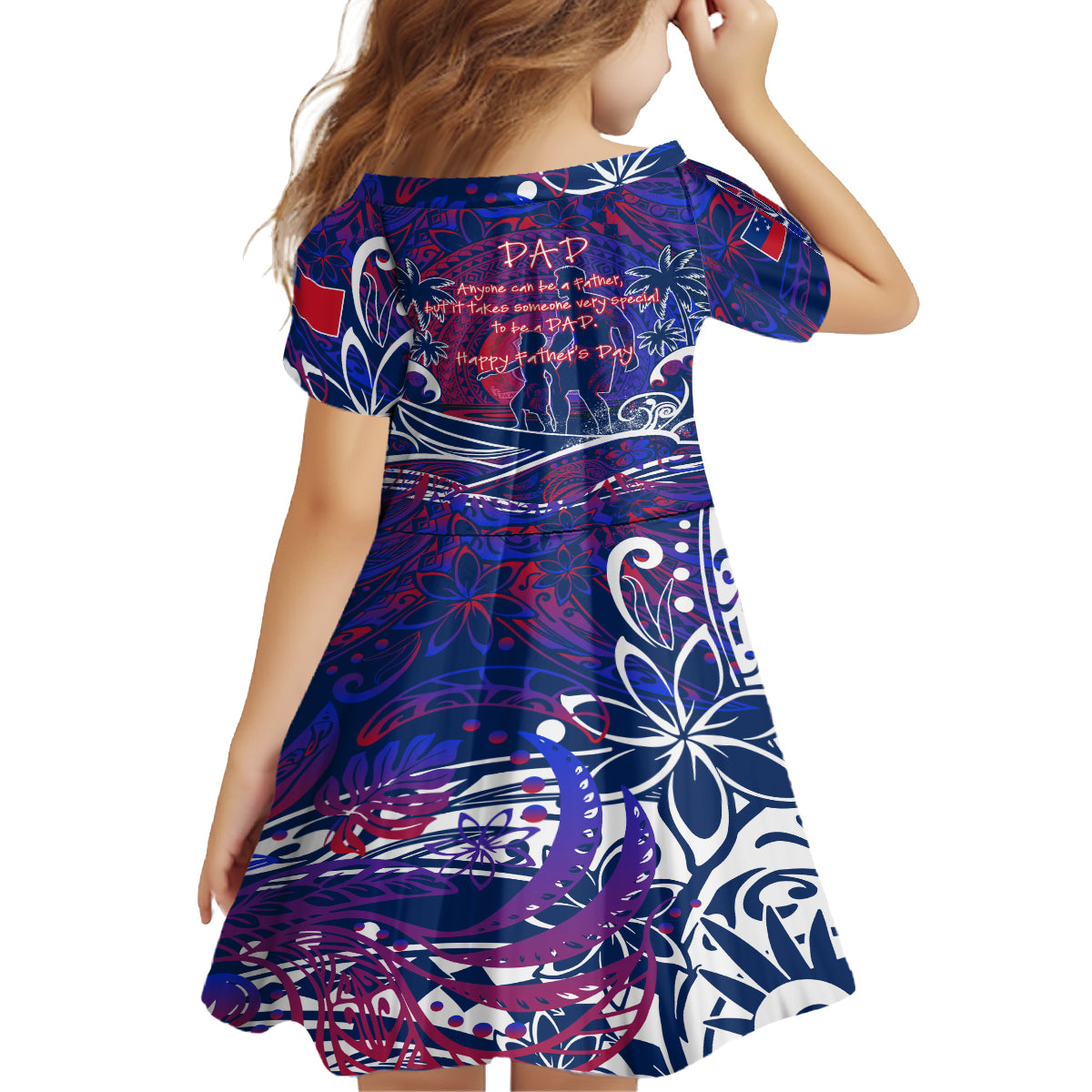 Father's Day Samoa Family Matching Long Sleeve Bodycon Dress and Hawaiian Shirt Special Dad Polynesia Paradise