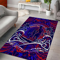 Father's Day American Samoa Area Rug Special Dad Polynesia Paradise