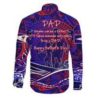 Father's Day American Samoa Family Matching Long Sleeve Bodycon Dress and Hawaiian Shirt Special Dad Polynesia Paradise