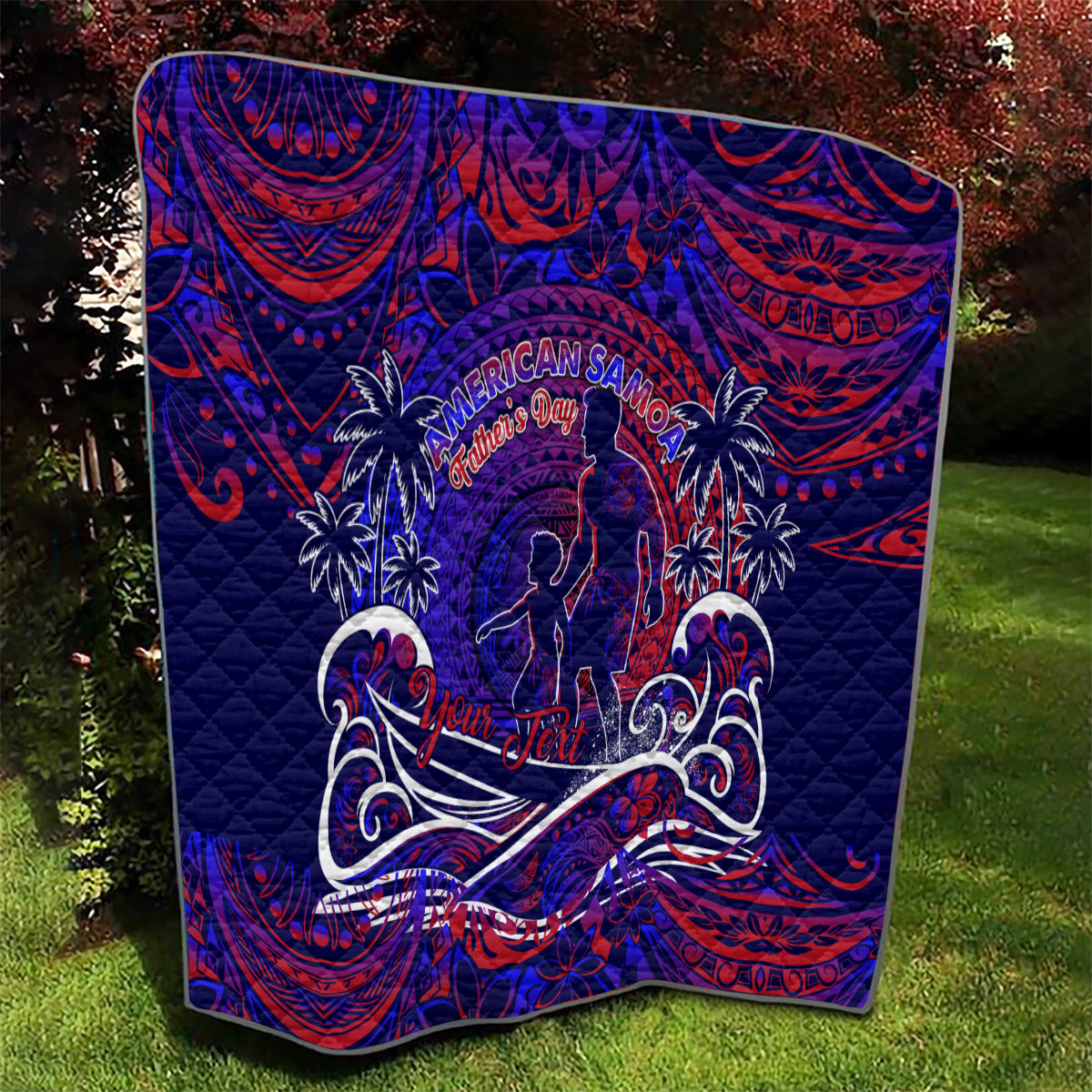 Father's Day American Samoa Quilt Special Dad Polynesia Paradise