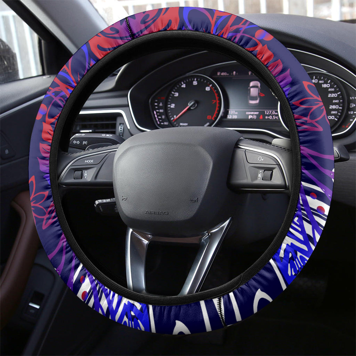Father's Day American Samoa Steering Wheel Cover Special Dad Polynesia Paradise