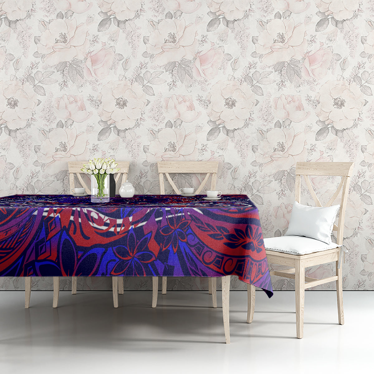 Father's Day American Samoa Tablecloth Special Dad Polynesia Paradise