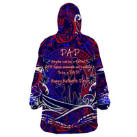 Father's Day American Samoa Wearable Blanket Hoodie Special Dad Polynesia Paradise