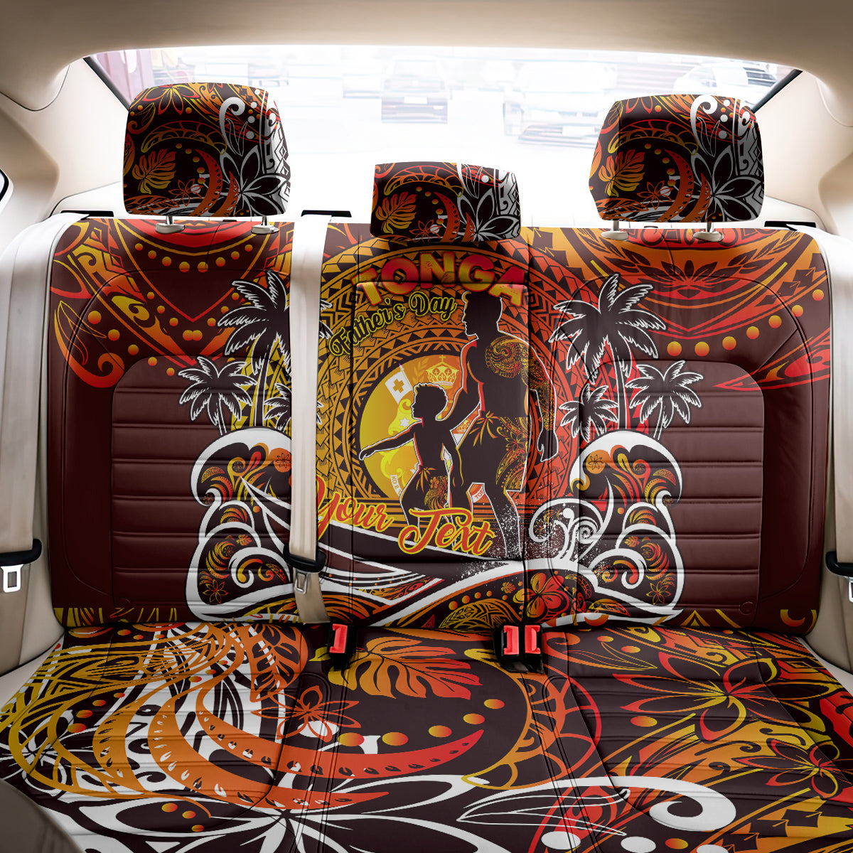 Father's Day Tonga Back Car Seat Cover Special Dad Polynesia Paradise