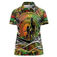 Father's Day Vanuatu Women Polo Shirt Special Dad Polynesia Paradise