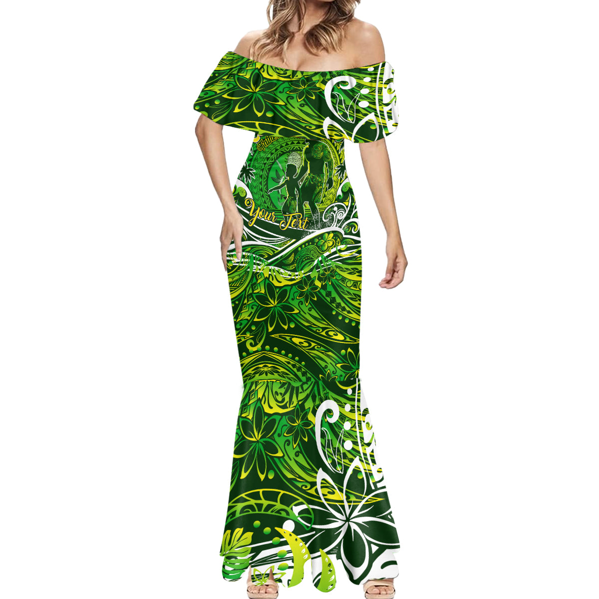Father's Day Cook Islands Mermaid Dress Special Dad Polynesia Paradise