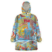 Father's Day Fiji Wearable Blanket Hoodie Special Dad Polynesia Paradise DT02 One Size Red - Polynesian Pride
