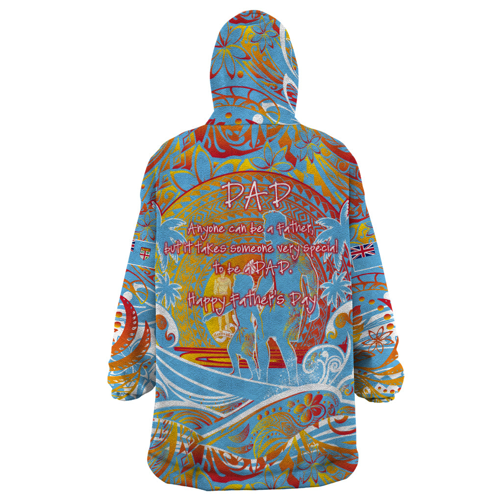 Father's Day Fiji Wearable Blanket Hoodie Special Dad Polynesia Paradise DT02 - Polynesian Pride