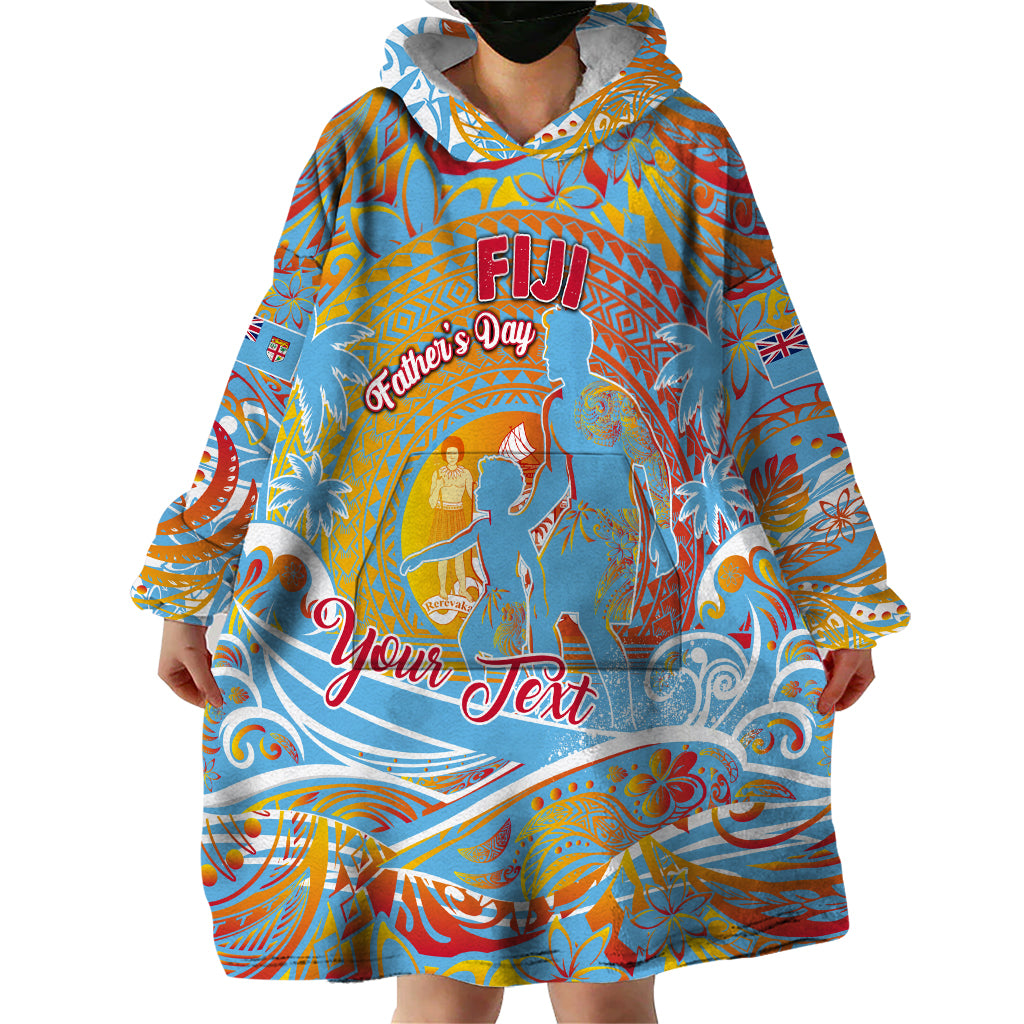 Father's Day Fiji Wearable Blanket Hoodie Special Dad Polynesia Paradise DT02 - Polynesian Pride