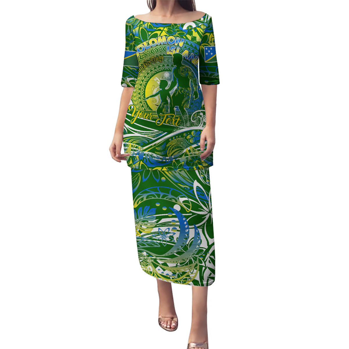 Father's Day Solomon Islands Family Matching Puletasi and Hawaiian Shirt Special Dad Polynesia Paradise