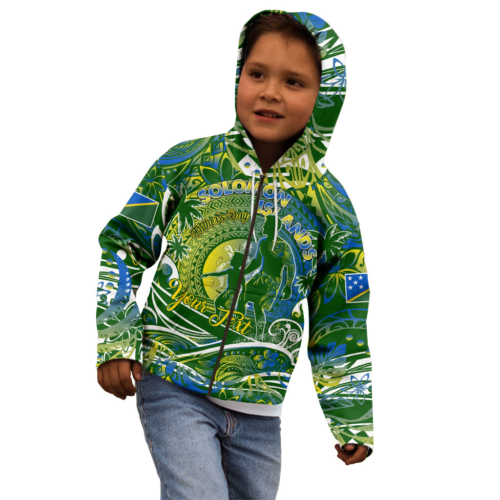 Father's Day Solomon Islands Kid Hoodie Special Dad Polynesia Paradise