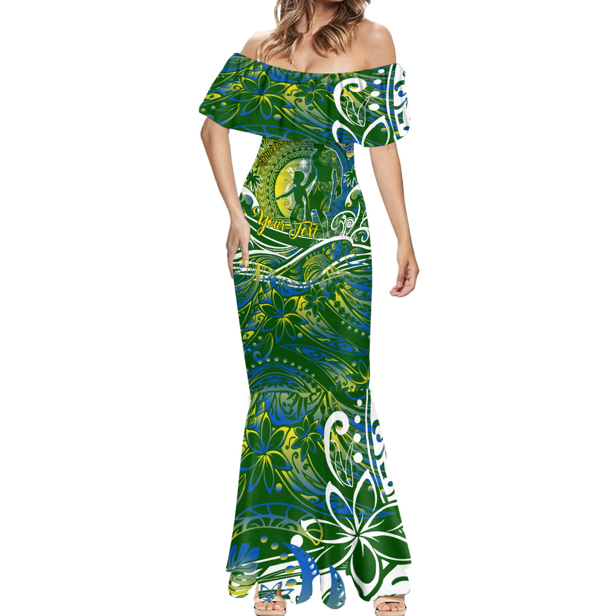 Father's Day Solomon Islands Mermaid Dress Special Dad Polynesia Paradise