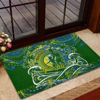 Father's Day Solomon Islands Rubber Doormat Special Dad Polynesia Paradise