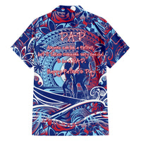 Father's Day Guam Family Matching Long Sleeve Bodycon Dress and Hawaiian Shirt Special Dad Polynesia Paradise