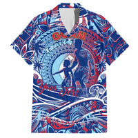 Father's Day Guam Family Matching Tank Maxi Dress and Hawaiian Shirt Special Dad Polynesia Paradise