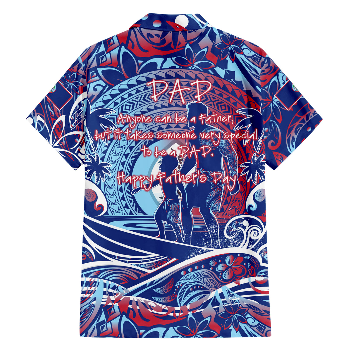 Father's Day Guam Hawaiian Shirt Special Dad Polynesia Paradise