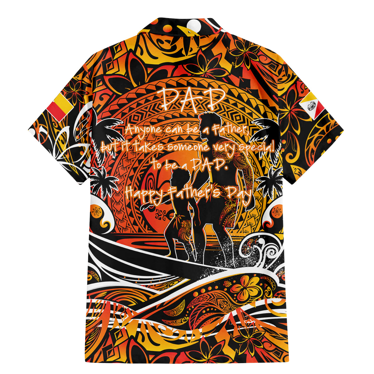 Father's Day Marquesas Islands Family Matching Mermaid Dress and Hawaiian Shirt Special Dad Polynesia Paradise