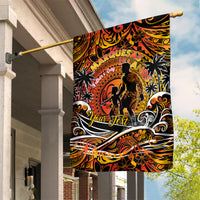 Father's Day Marquesas Islands Garden Flag Special Dad Polynesia Paradise DT02 House Flag Orange - Polynesian Pride