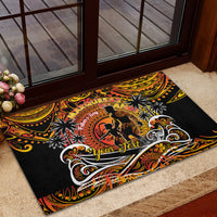 Father's Day Marquesas Islands Rubber Doormat Special Dad Polynesia Paradise DT02 - Polynesian Pride