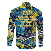 Father's Day Tokelau Family Matching Off Shoulder Short Dress and Hawaiian Shirt Special Dad Polynesia Paradise