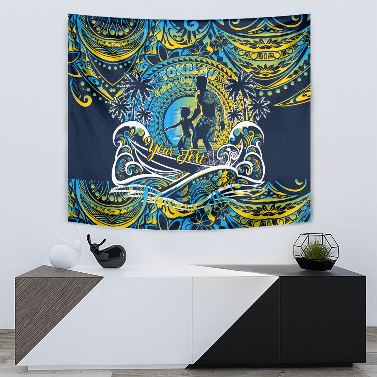Father's Day Tokelau Tapestry Special Dad Polynesia Paradise