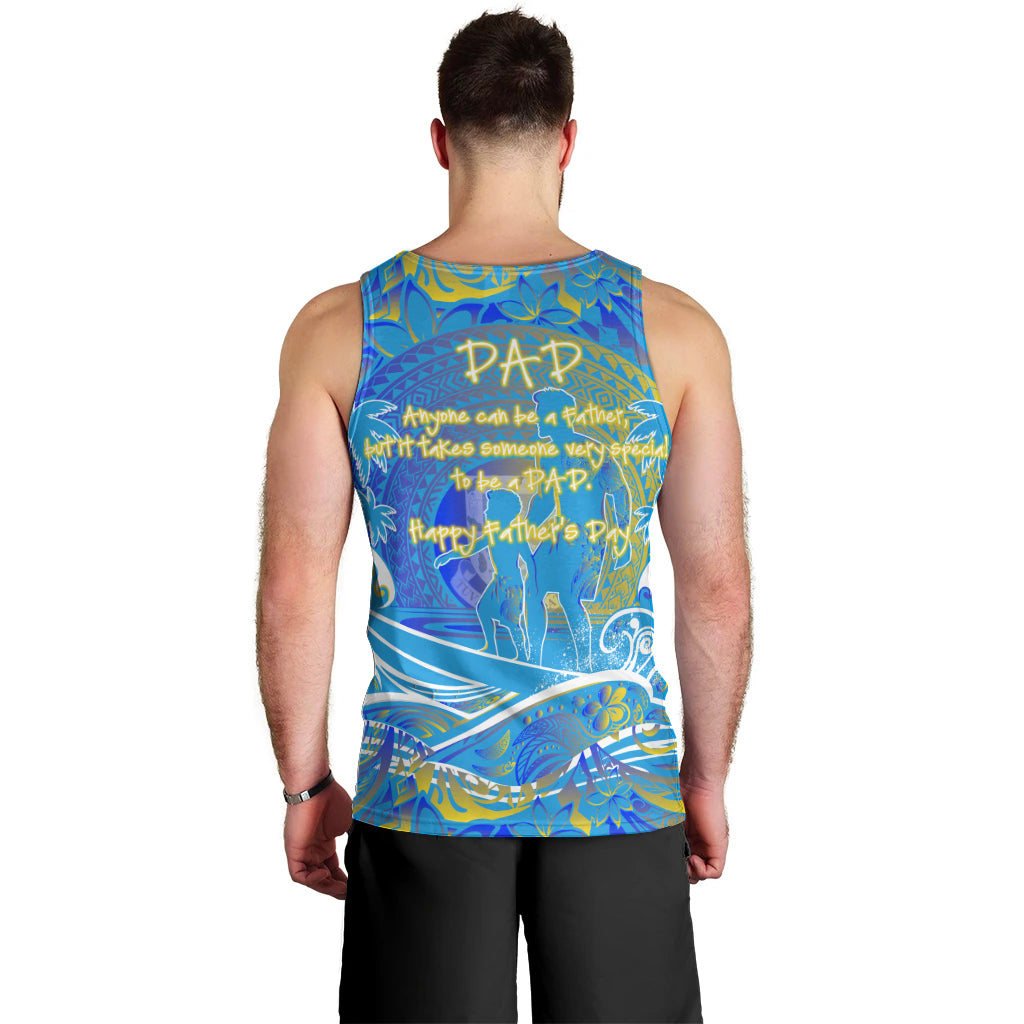 Father's Day Tuvalu Men Tank Top Special Dad Polynesia Paradise