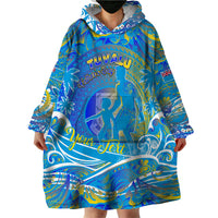 Father's Day Tuvalu Wearable Blanket Hoodie Special Dad Polynesia Paradise