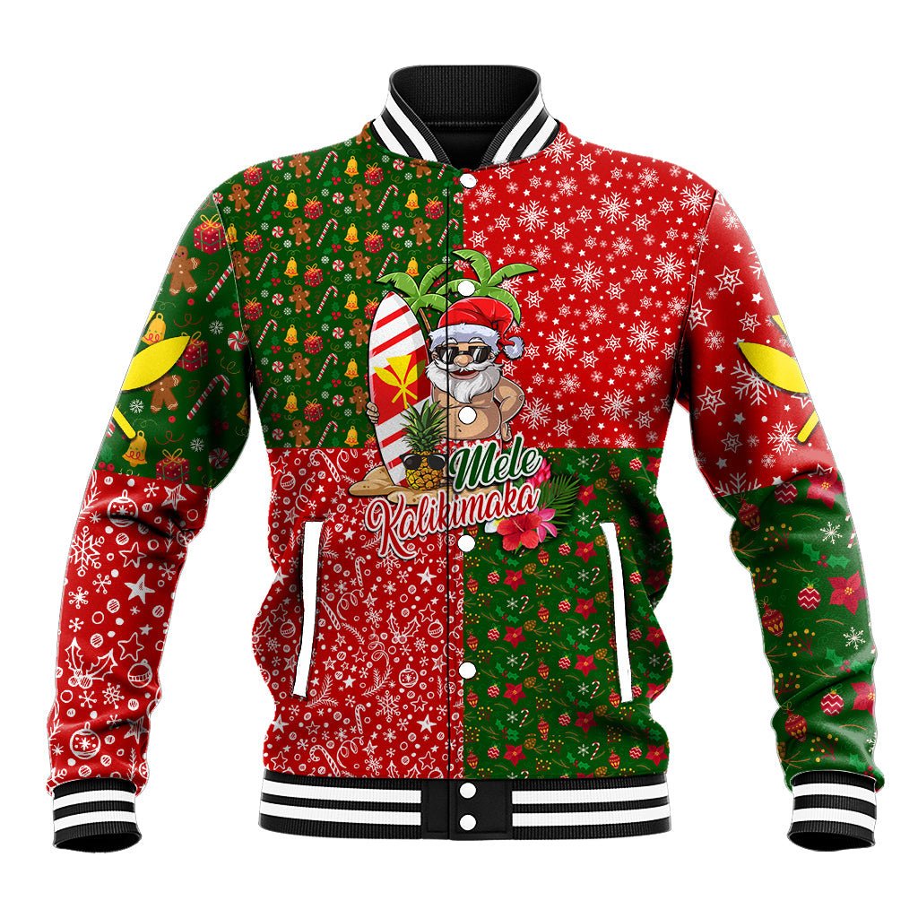 Hawaii Christmas Baseball Jacket Mele Kalikimaka Kanaka Maoli DT02 Unisex Art - Polynesian Pride