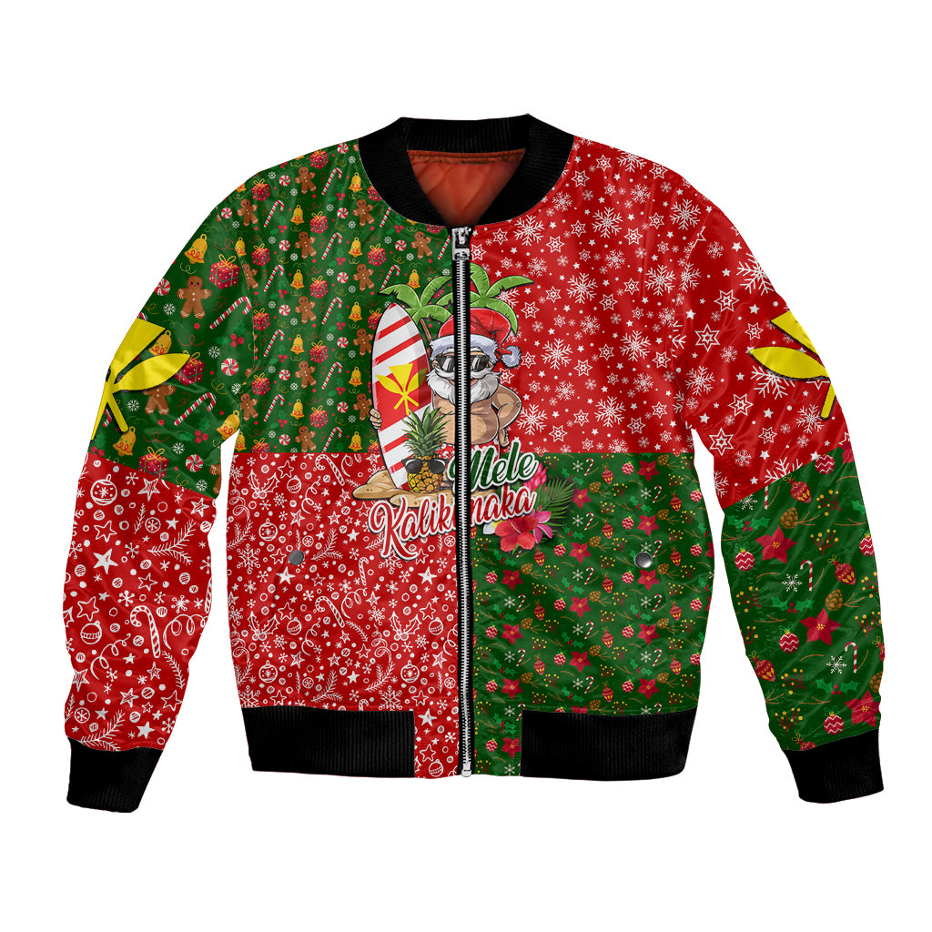 Hawaii Christmas Bomber Jacket Mele Kalikimaka Kanaka Maoli DT02 Unisex Art - Polynesian Pride