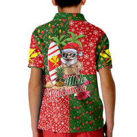Hawaii Christmas Kid Polo Shirt Mele Kalikimaka Kanaka Maoli DT02 - Polynesian Pride