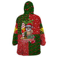 Hawaii Christmas Wearable Blanket Hoodie Mele Kalikimaka Kanaka Maoli DT02 - Polynesian Pride