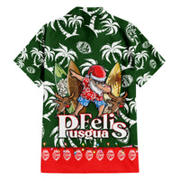 Guam Christmas Family Matching Long Sleeve Bodycon Dress and Hawaiian Shirt Felis Pusgua Tropical Xmas Patterns DT02 - Polynesian Pride