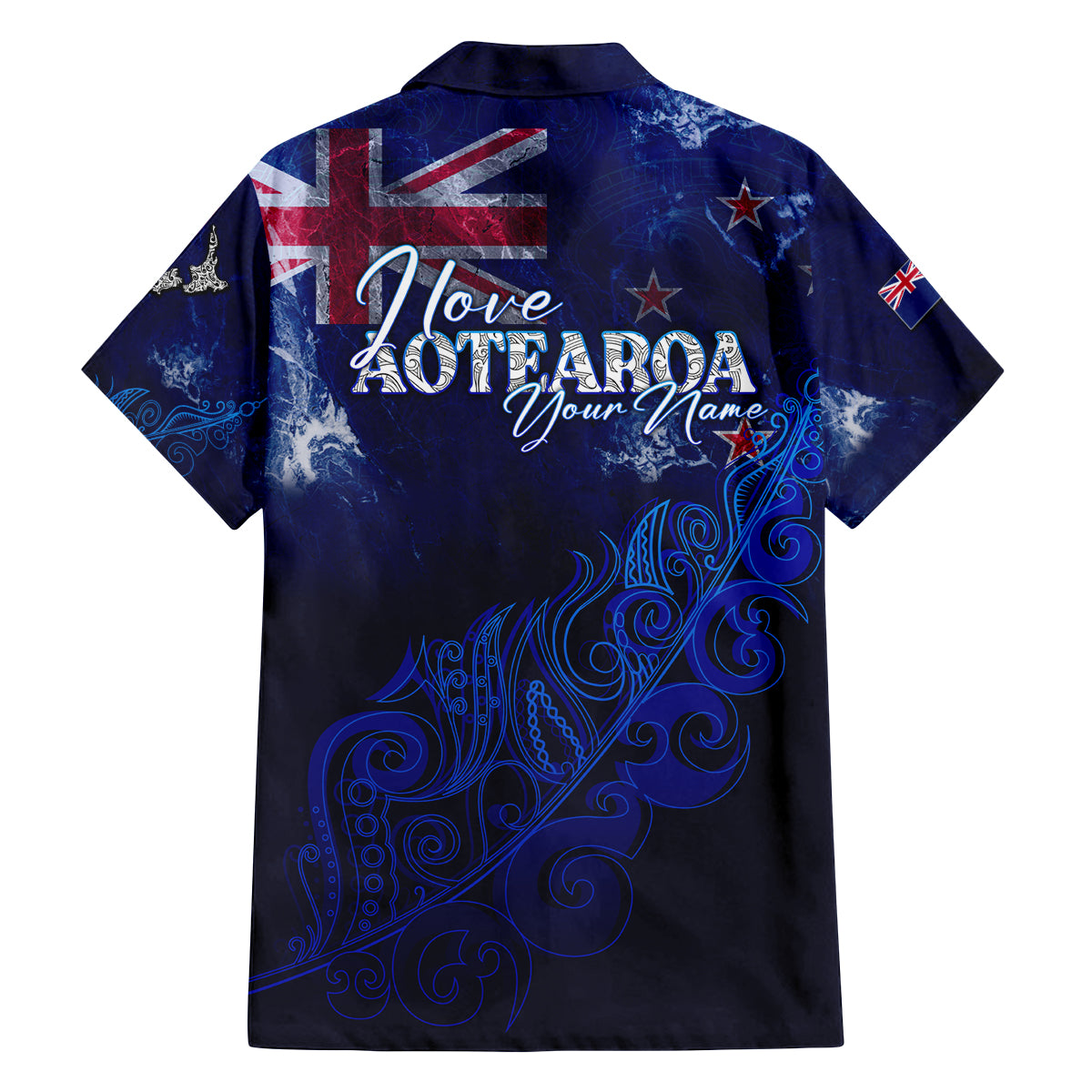 Personalised New Zealand Family Matching Off Shoulder Maxi Dress and Hawaiian Shirt Aotearoa Map Silver Fern DT02 - Polynesian Pride