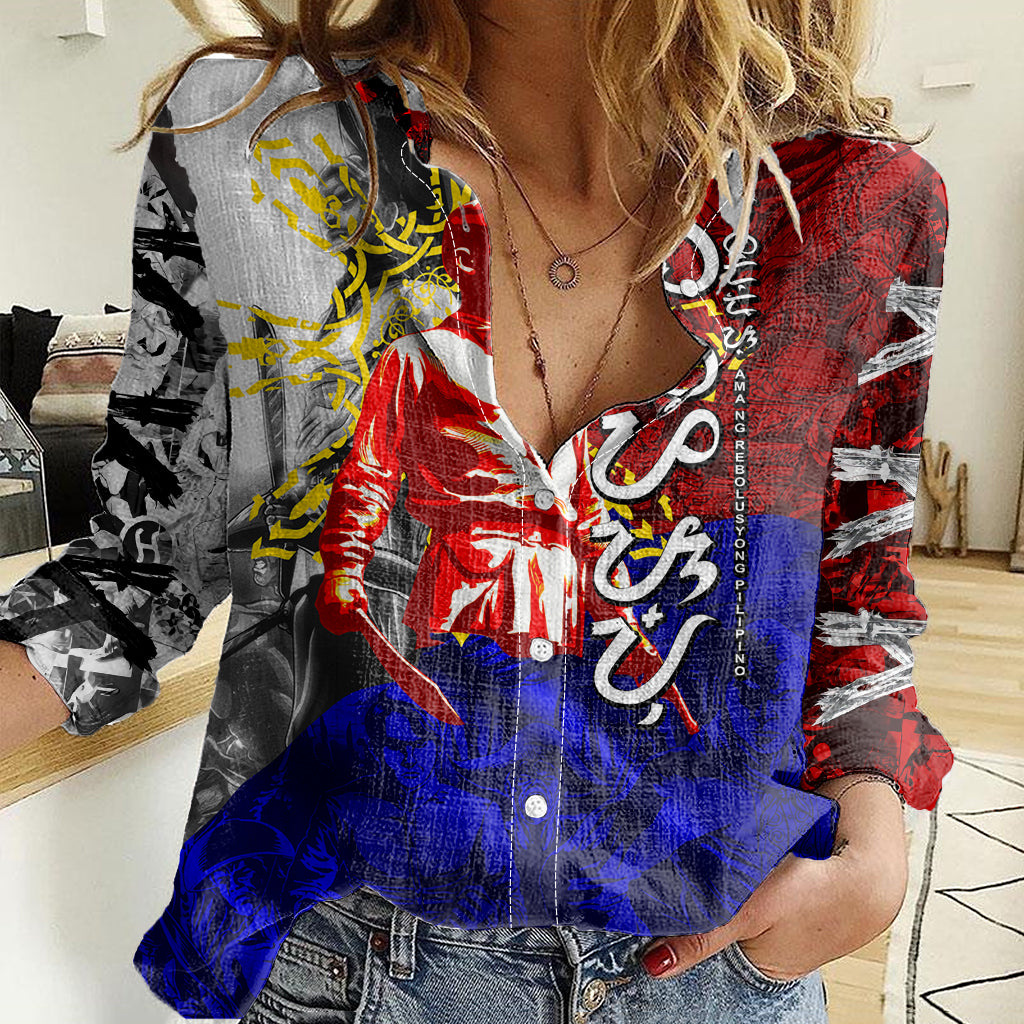 Philippines Bonifacio Day Women Casual Shirt DT02 Female Art - Polynesian Pride