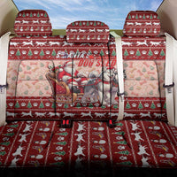 Dog Sled Christmas Back Car Seat Cover Husky Sleigh Ride Design - Polynesian Pride