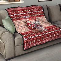 Dog Sled Christmas Quilt Husky Sleigh Ride Design - Polynesian Pride