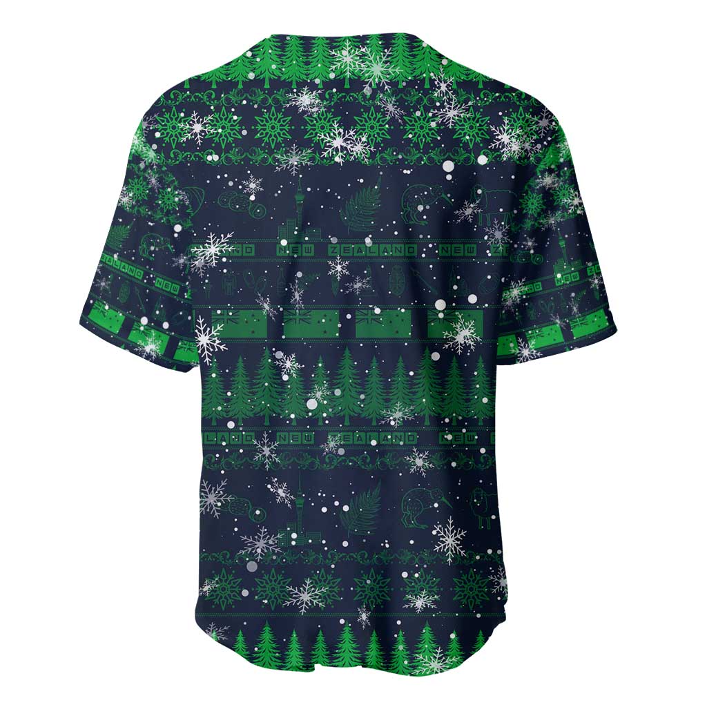 Merry Christmas New Zealand Baseball Jersey Xmas Travel Map - Polynesian Pride