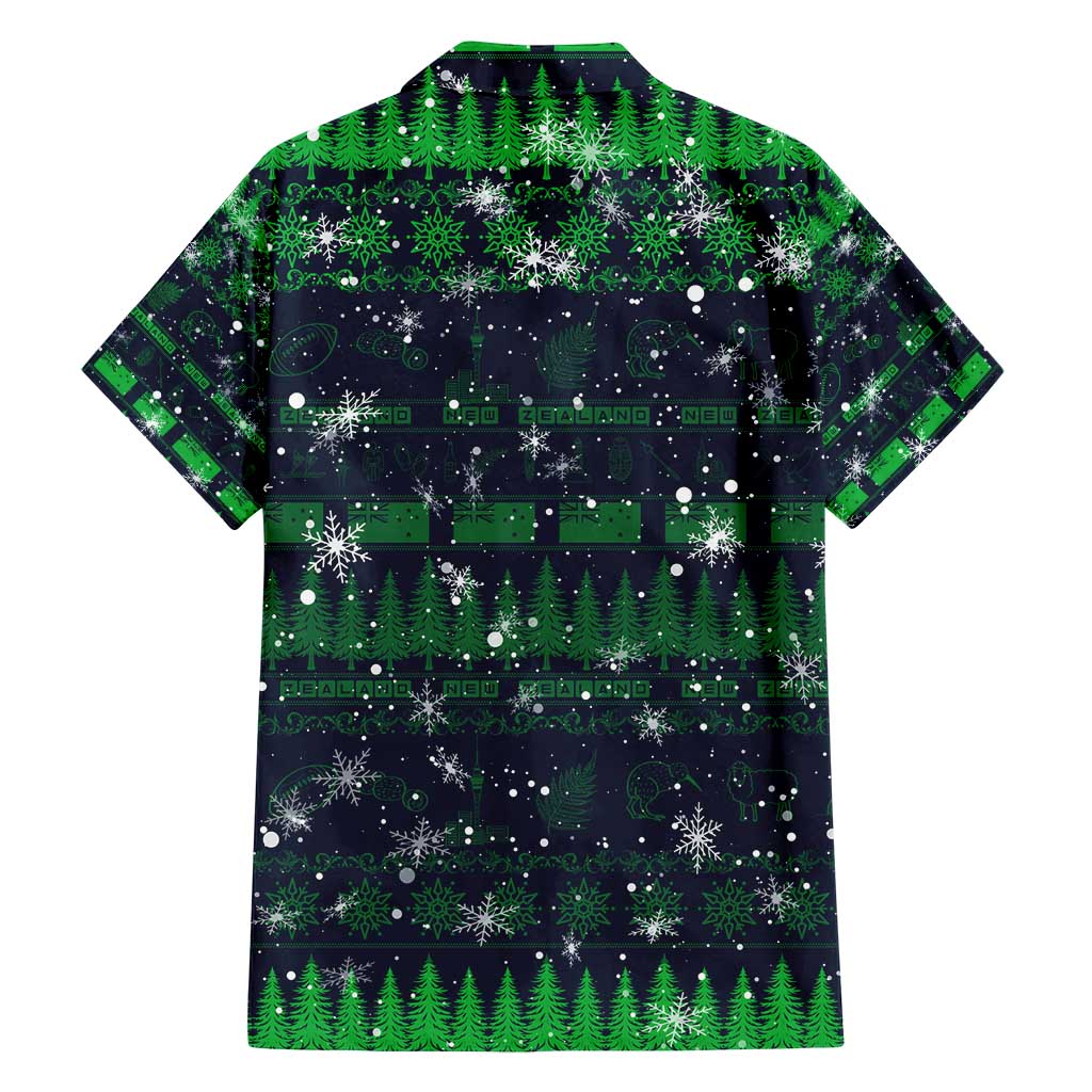 Merry Christmas New Zealand Family Matching Long Sleeve Bodycon Dress and Hawaiian Shirt Xmas Travel Map - Polynesian Pride