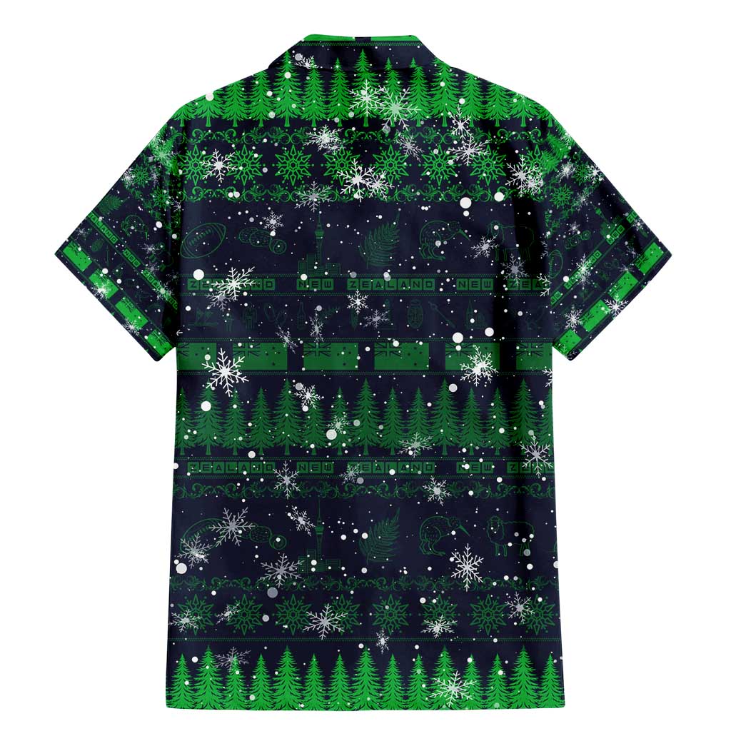 Merry Christmas New Zealand Family Matching Mermaid Dress and Hawaiian Shirt Xmas Travel Map - Polynesian Pride