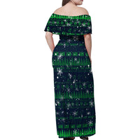 Merry Christmas New Zealand Family Matching Off Shoulder Maxi Dress and Hawaiian Shirt Xmas Travel Map - Polynesian Pride