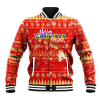 Merry Christmas Hawaii Baseball Jacket Xmas Travel Map - Polynesian Pride