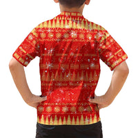 Merry Christmas Hawaii Family Matching Puletasi and Hawaiian Shirt Xmas Travel Map - Polynesian Pride